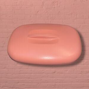 Tupperware Microwave Vegetable Rice Steamer Replacement Lid 1275 Rose Pink 10.5"